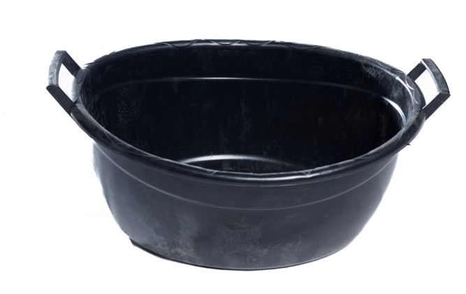 OVAL BASIN 30 LTR -  RECYCLE BLACK